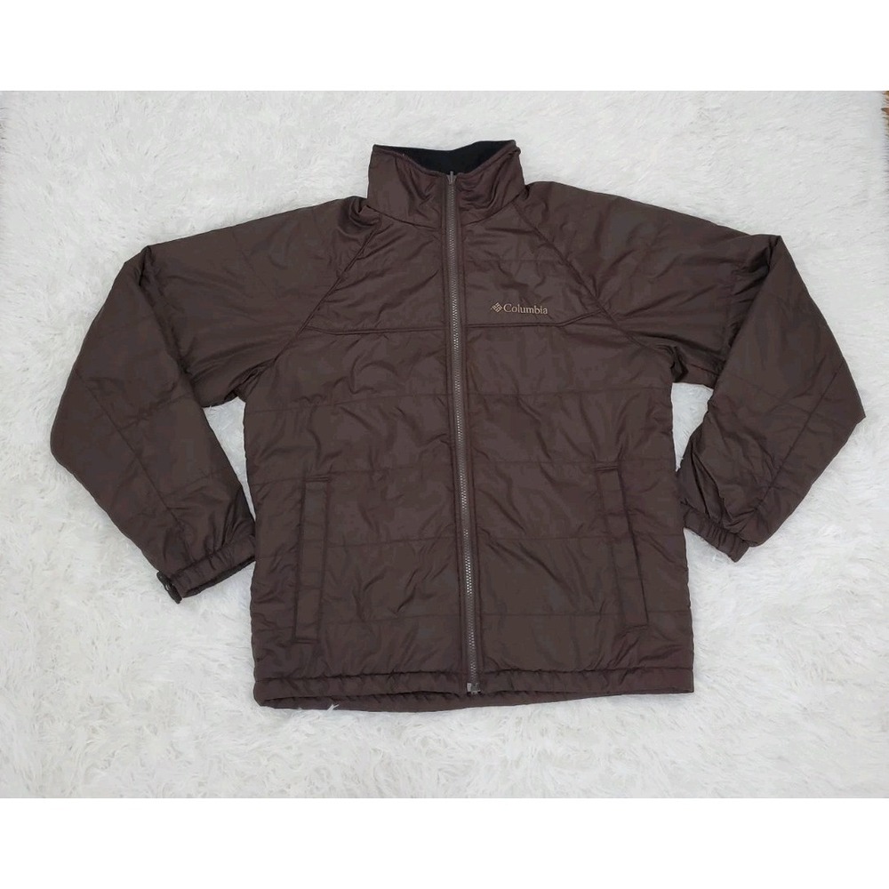 Columbia Interchange Jacket Puffer Men's Ski Hiking Brown Size Medium